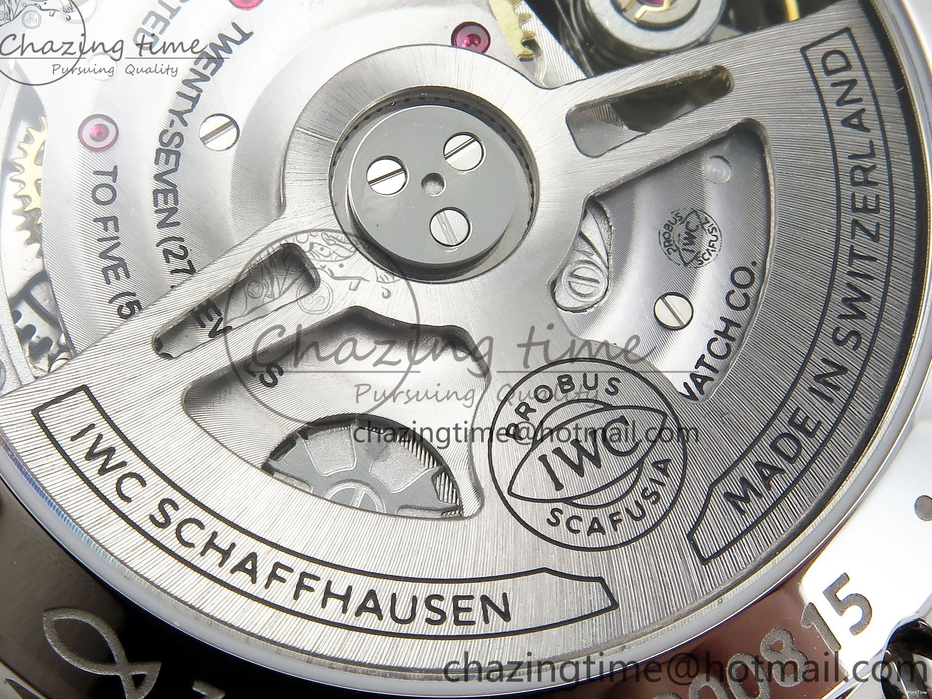 MIROTIME 0103 Casual Portuguese Chrono IW3716 Z+F 1:1 Best Edition White Dial on Blue Rubber Strap A 7016